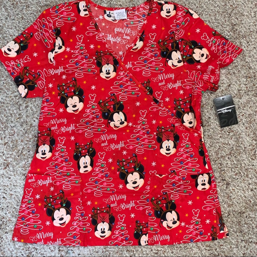 Christmas Scrub Top